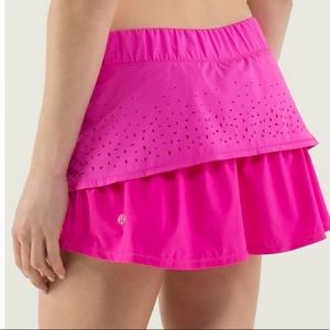 RARE! Lululemon pink In A Flash skirt!